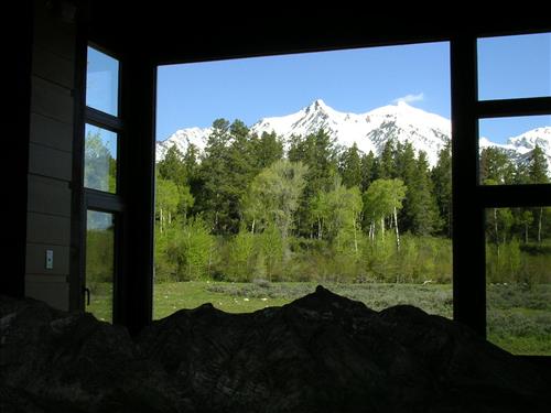 Laurance S. Rockefeller Preserve visitor center at Grand Teton National Park in June 2008