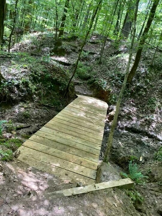Constructed and completed path along the Natchez Trace National Scenic Trail