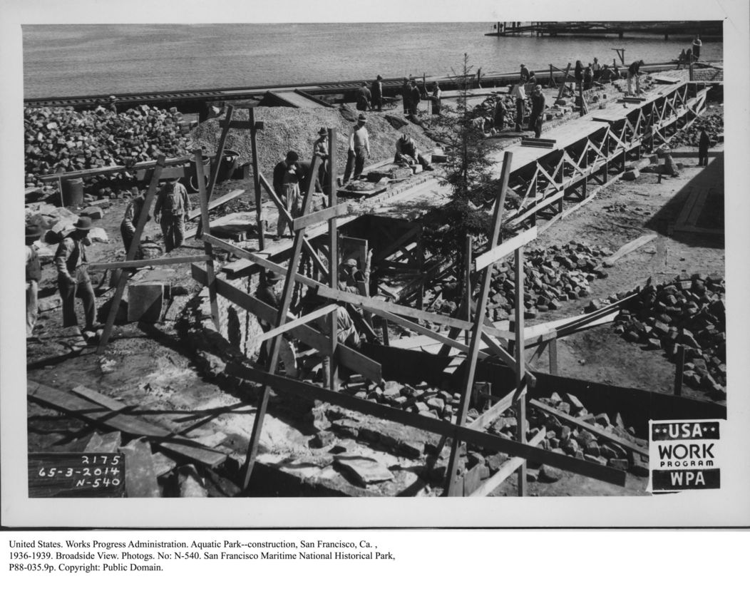 United States. Works Progress Administration. Aquatic Park photographs part 1