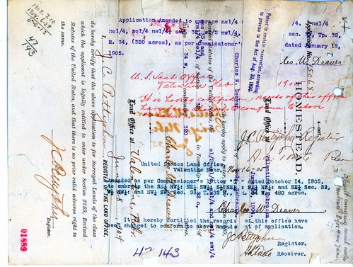 Scanned image of form. See description for text.