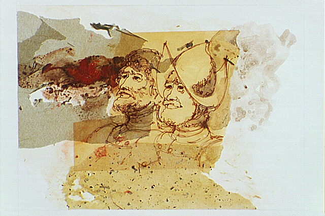 Portrait of two soldiers