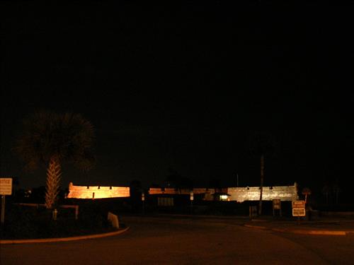 Lighting at Castillo de San Marcos National Monument in January 2008