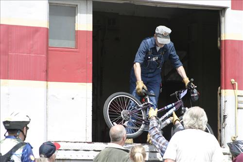 Cuyahoga Valley Scenic Railroad, Loading and Unloading Bikes From Train