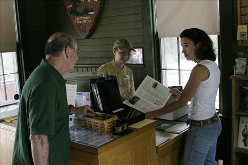 SCA With Visitors Inside Peninsula Depot