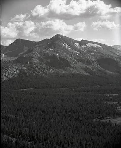 Cathedral Peak from near Upper Cathedral Lake.