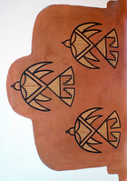 Historic Site, National Register of Historic Places - Painted Desert Inn NHL Kabotie Bird Mural