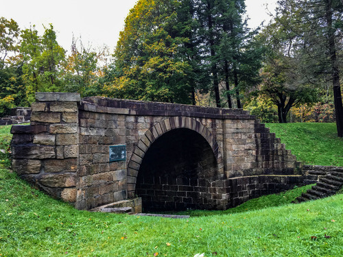 Stone arch bridge