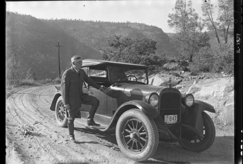 Mr. Sovulewski, Park Supervisor, near Hetch Hetchy.