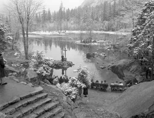 Mirror Lake on Easter Sunday.