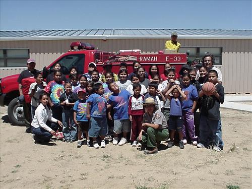Fire education at Petrified National Park