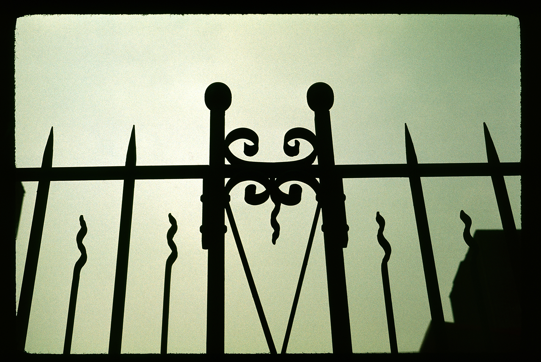 St. Joseph's Church, wrought iron fence, 4th and Walnut