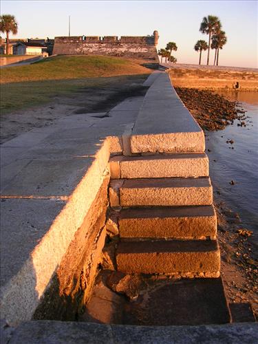 Water battery at Castillo de San Marcos National Monument in January 2008