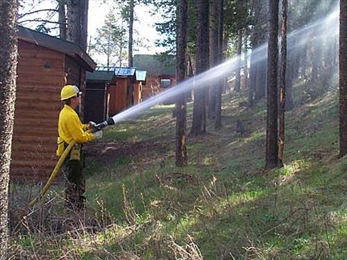 Preparing for Fire Season at Triangle X Ranch, Grand Teton National Park, May 2002
