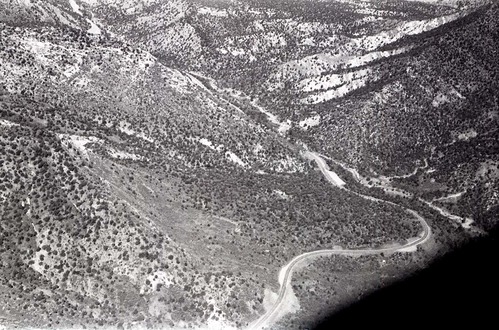 BW Aerial Photos of Zion National Park.