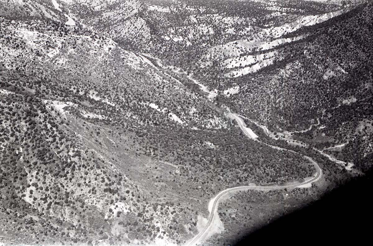 BW Aerial Photos of Zion National Park.
