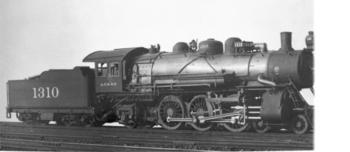 Atchison, Topeka & Santa Fe no. 1310 [4-6-2]