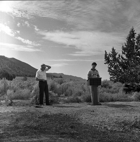 BW Photos of the groundbreaking ceremony for the Kolob Canyons Visitor Center.