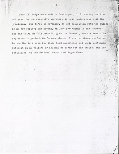 National Council of Negro Women Meeting Minutes