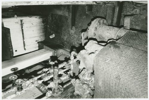 Various views of Wapama (built 1915; steam schooner) for condition survey and at different points during rennovation, circa 1987-1991