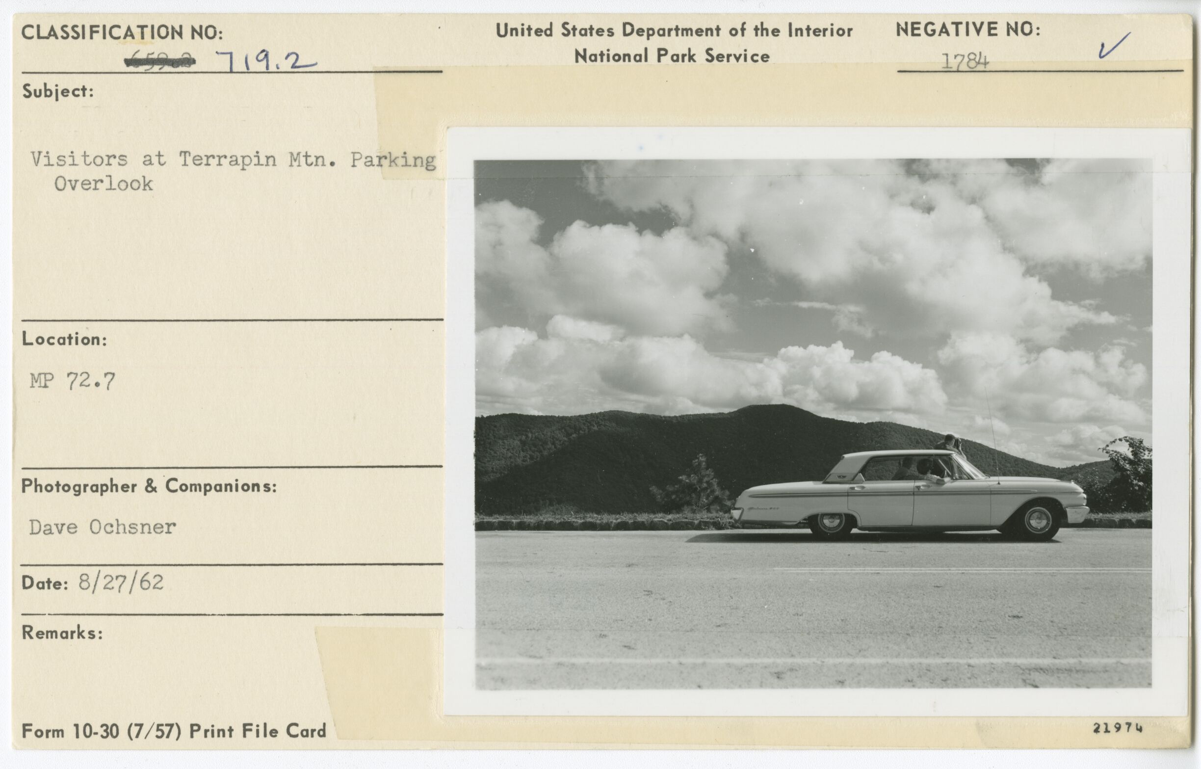 Visitors at Terrapin Mountain Parking Overlook