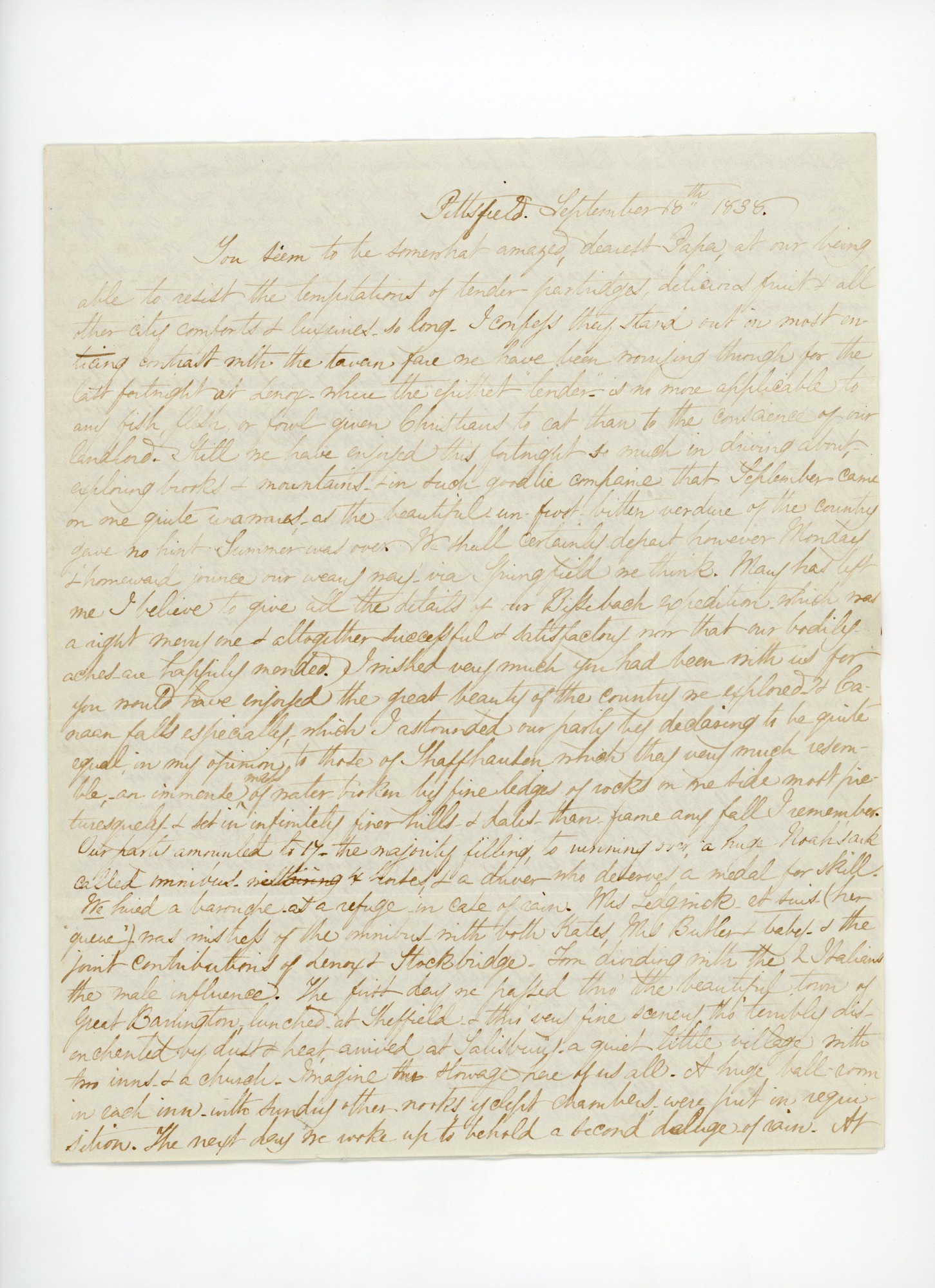 Manuscript letter
