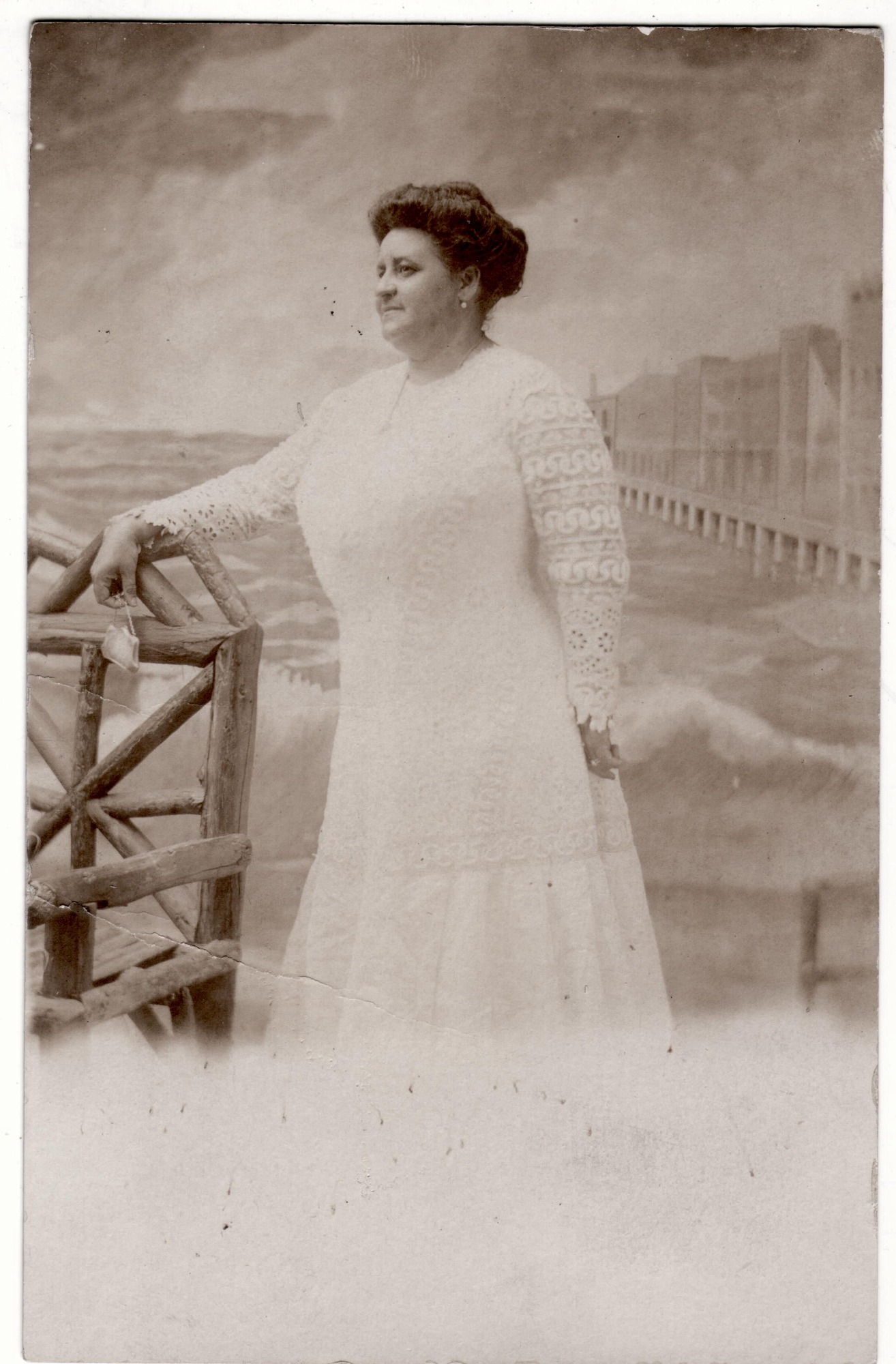 Photo postcard of Maggie Lena Walker in Atlantic City