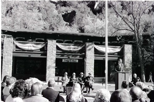 BW Photos of the Zion Lodge Rededication Ceremony.
