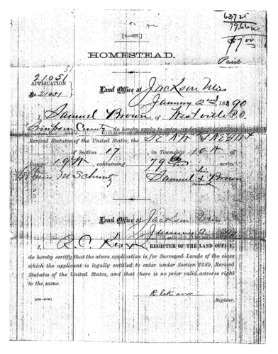 Scanned image of form. See description for text.