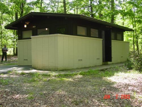 Rehabilitate comfort station in Oak Ridge comfort station in Prince William Forest Park 2009.