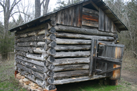 Old corn crib at Suzie Nichols' Farm.