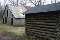 Barn and corn crib at Suzie Nichols Farm.