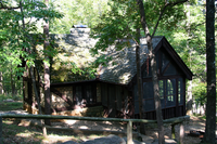 One of several housekeeping cabins available for rent at Big Spring.