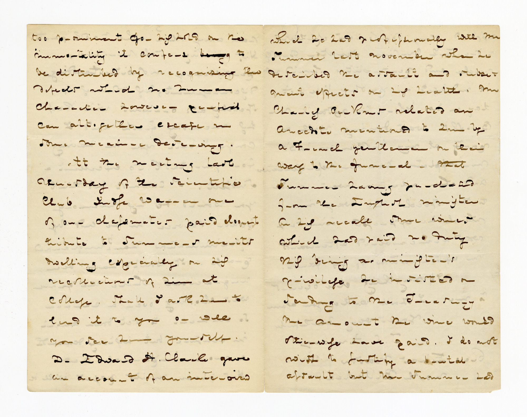 Manuscript letter