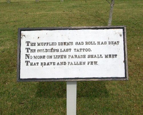 Bivouac of the Dead Tablets at Fort Donelson National Cemetary, Fort Donelson National Battlefield, in April 2005
