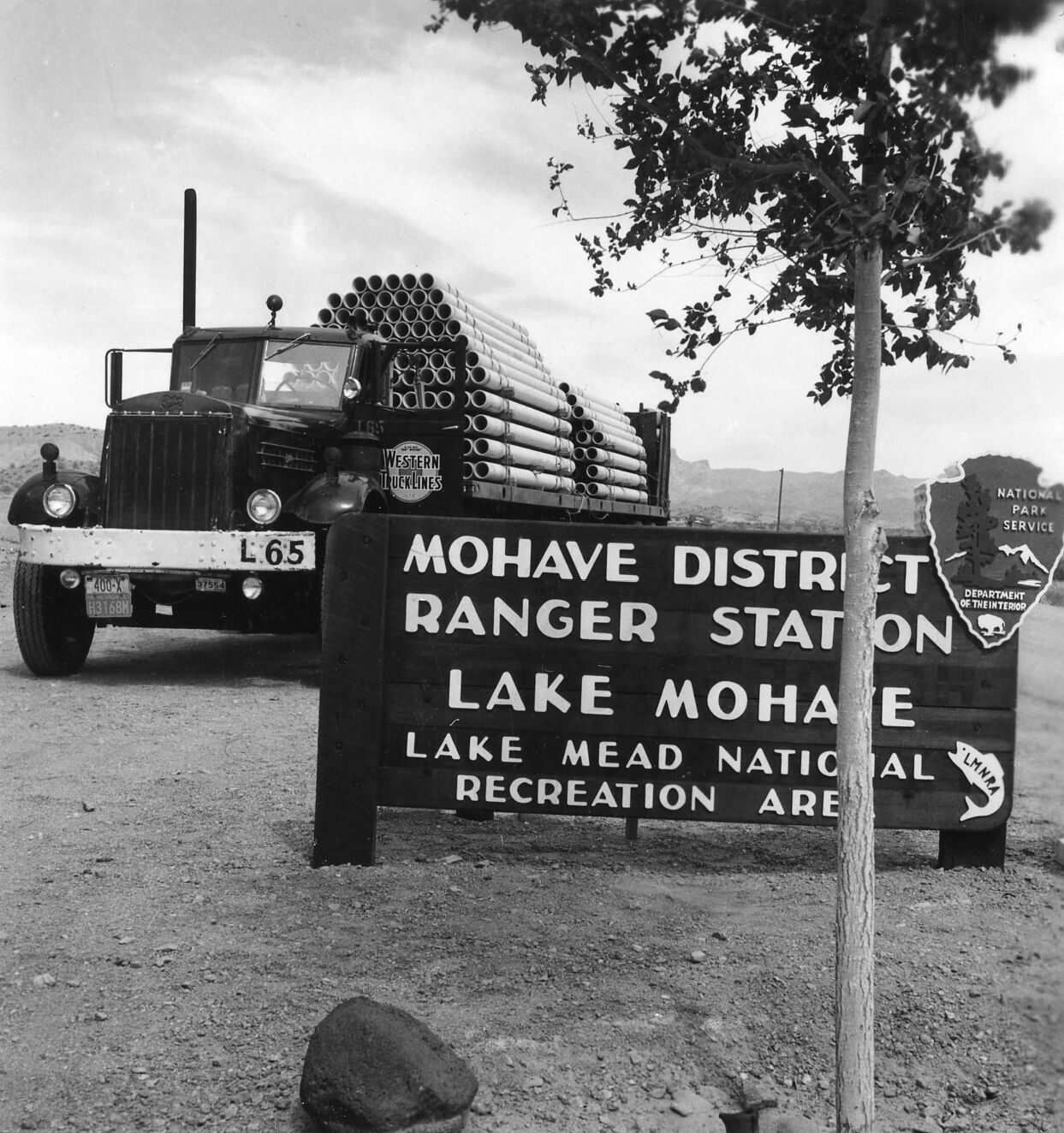 Load of Cement asbestos pipe used in main water line installation