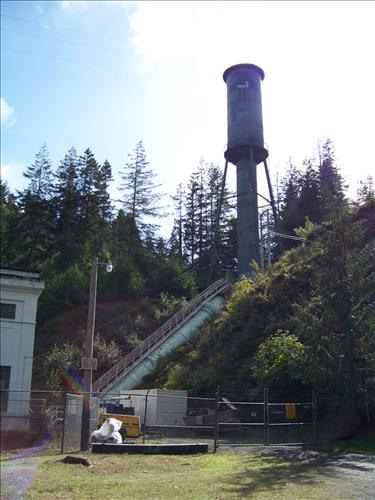 Structures at Glines Canyon Dam in Olympic National Park Sept 2009