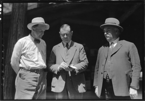L-R: Dick Shaeffer, Robert Morton, Governor Richardson
