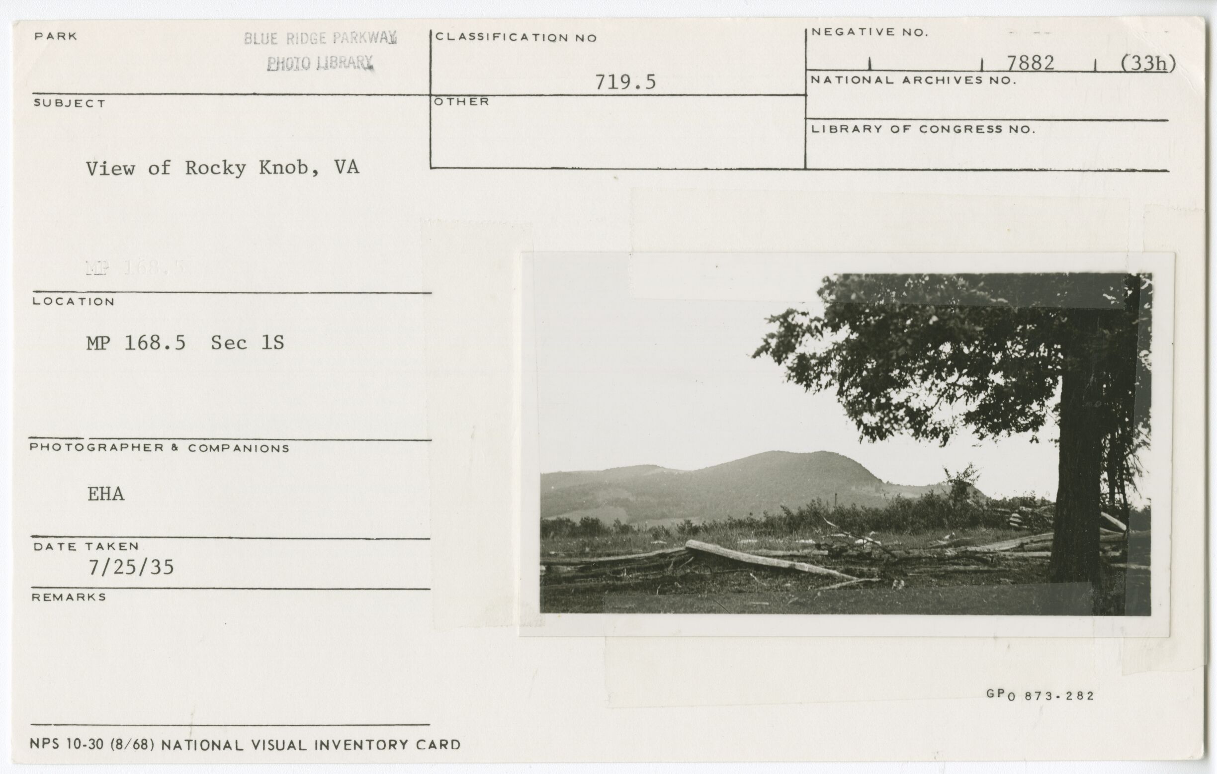 View of Rocky Knob, VA