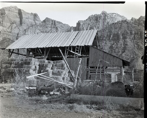 Arden Schieffer's property east of Virgin River, south of park boundary.
