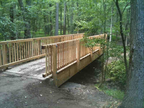 GREE--Azalea Trail Replace 15" Bridge at Greenbelt Park, January 1, 2009