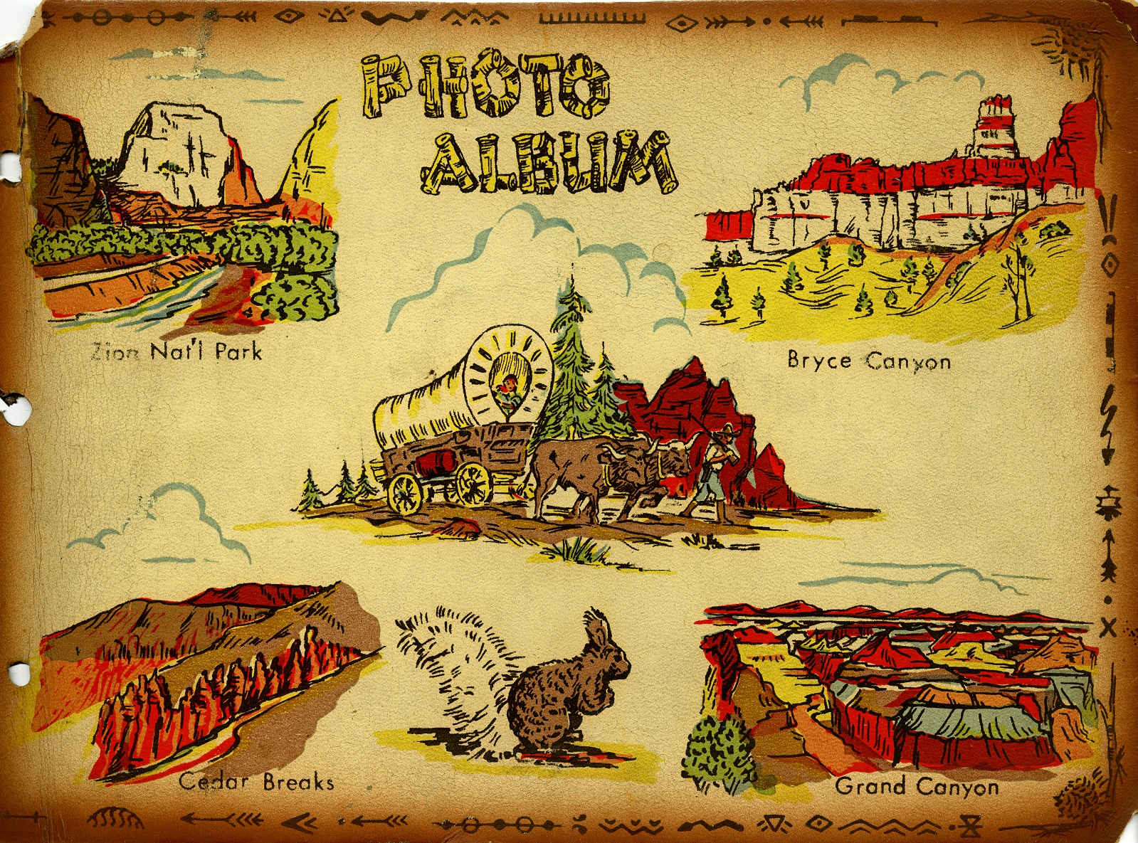 Photo album, 1966. Donated by Kate Pannell. Museum Accession No. ZION-1247.