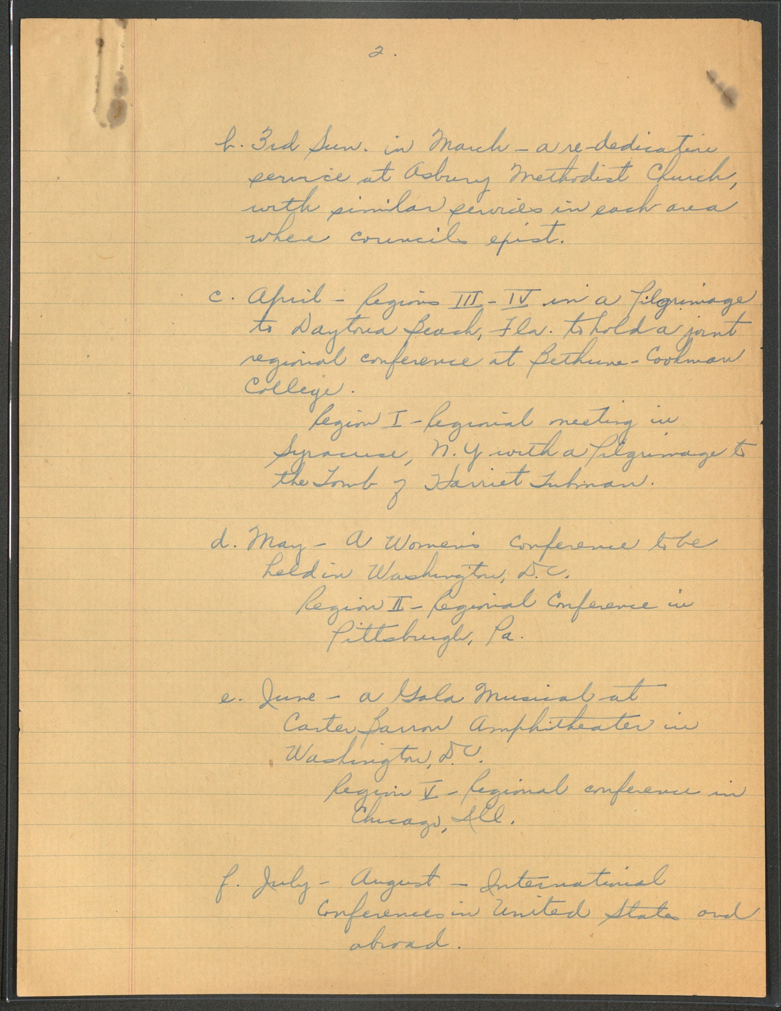 NCNW, meeting minutes, 1955