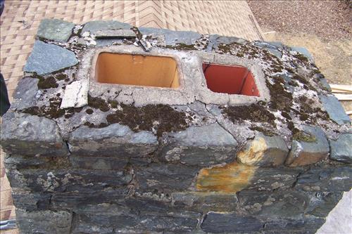 Perform Stabilization Work to 5 Historic brick and stone chimneys within Cabin Camp 1 at Prince William Forest Park April 2012