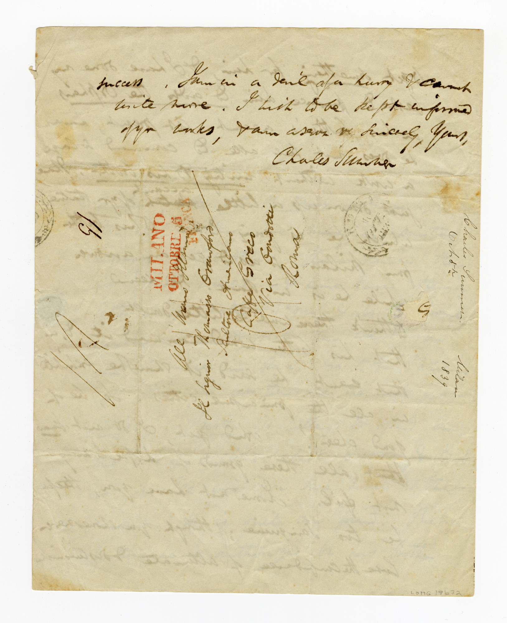 Manuscript letter