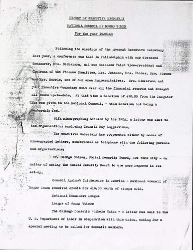 NCNW Meeting Minutes