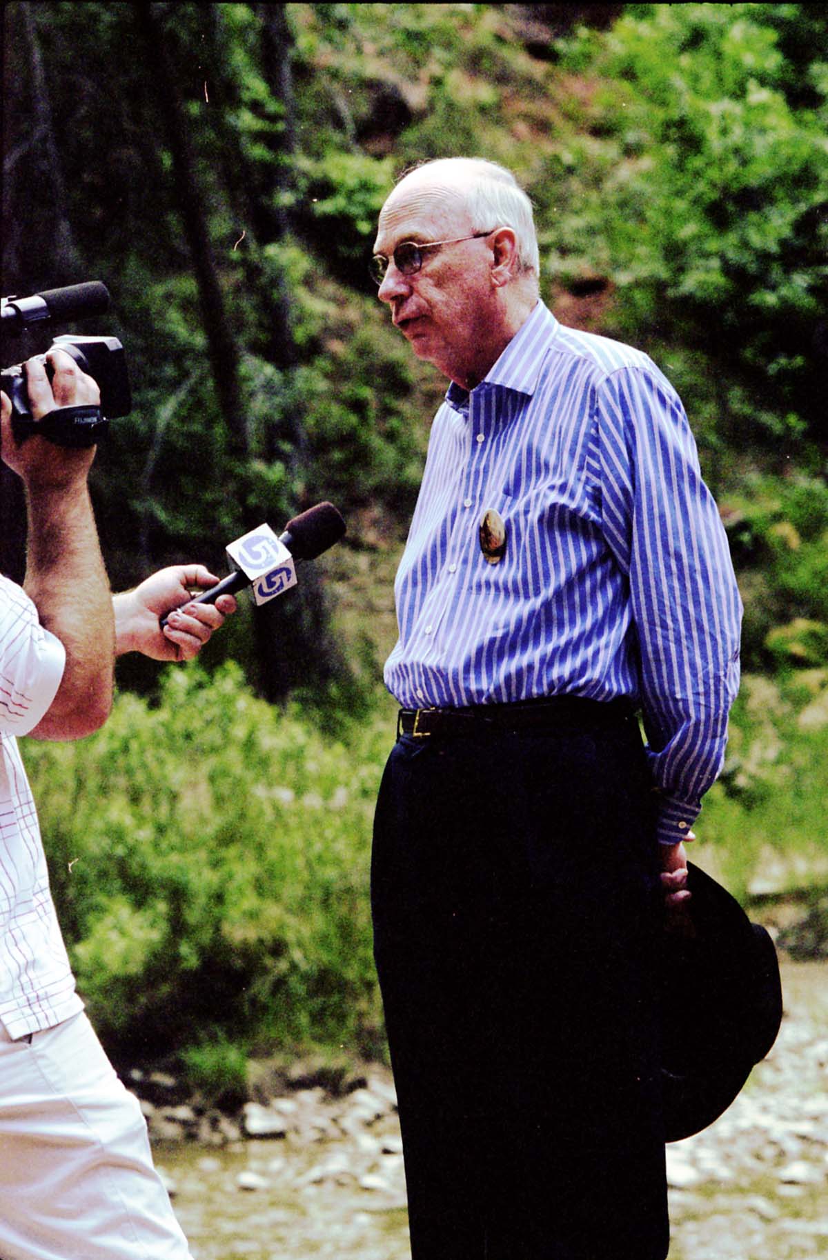 Color Photos of the official launch of the Zion shuttle system- same day as the new visitor center opening.