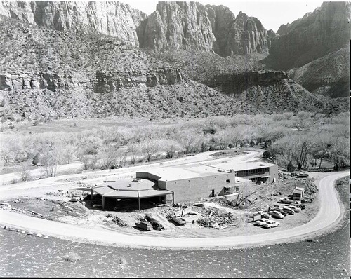 Mission 66 Visitor Center and Museum construction at end of March 1960.