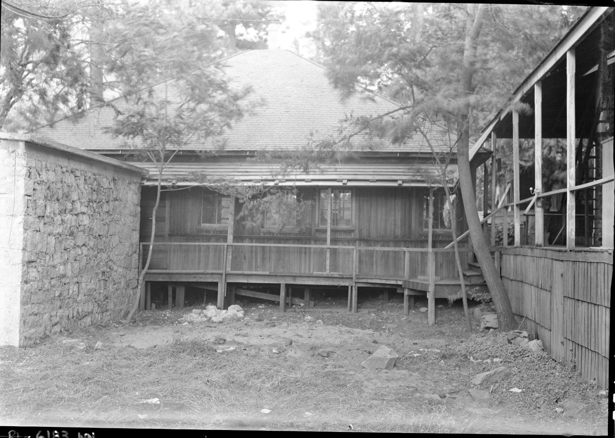 Old toilet removed near pavilion in old village.