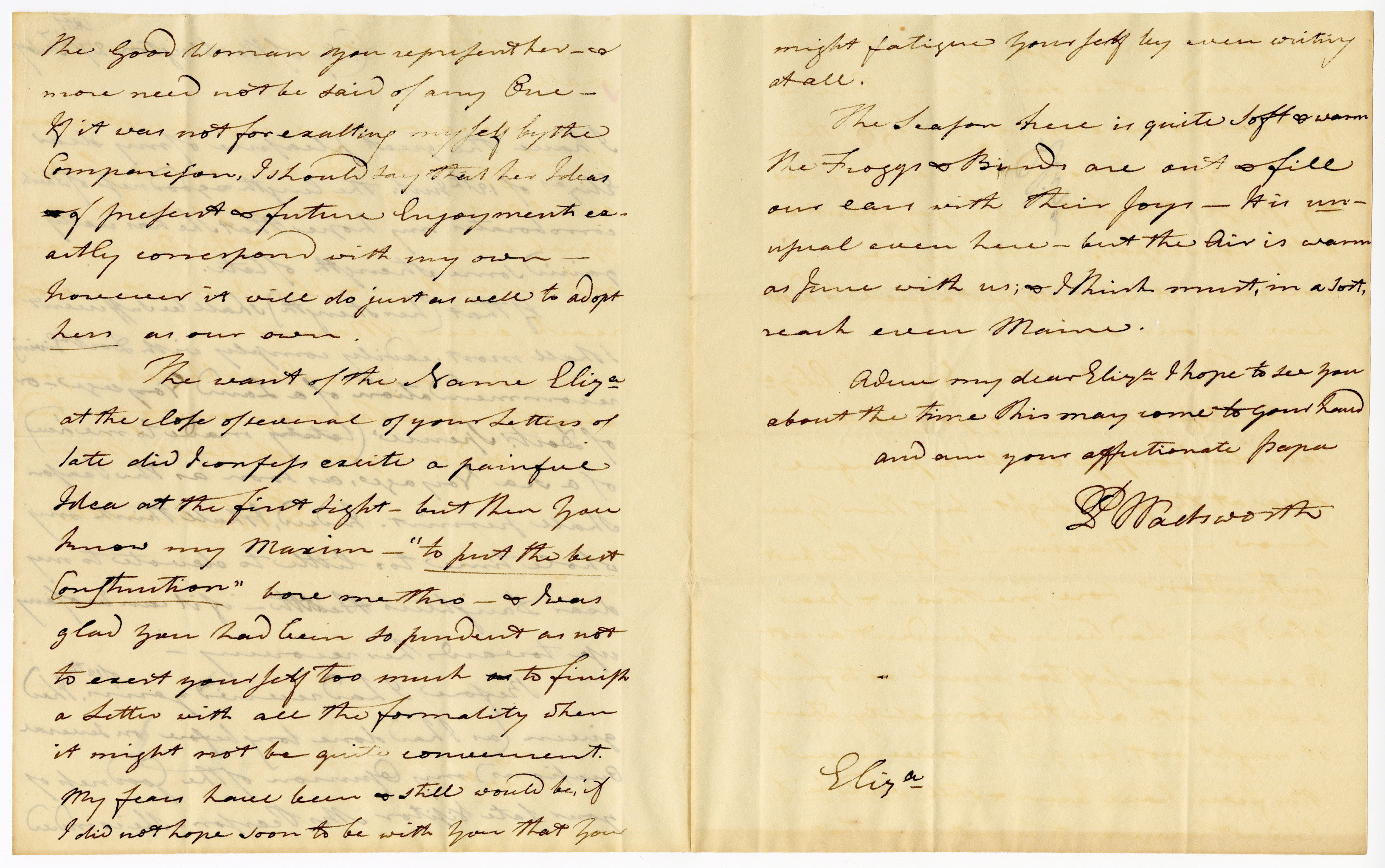 Manuscript letter