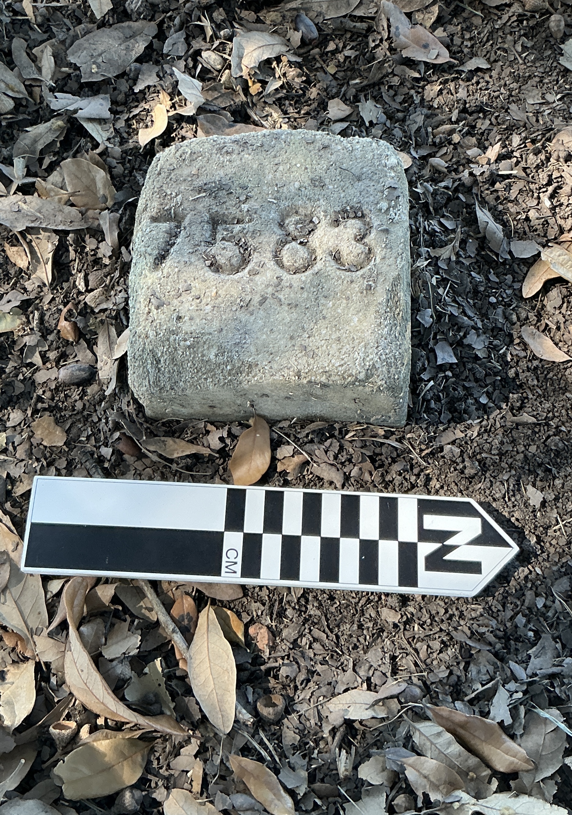 Extra image of flat marble marker